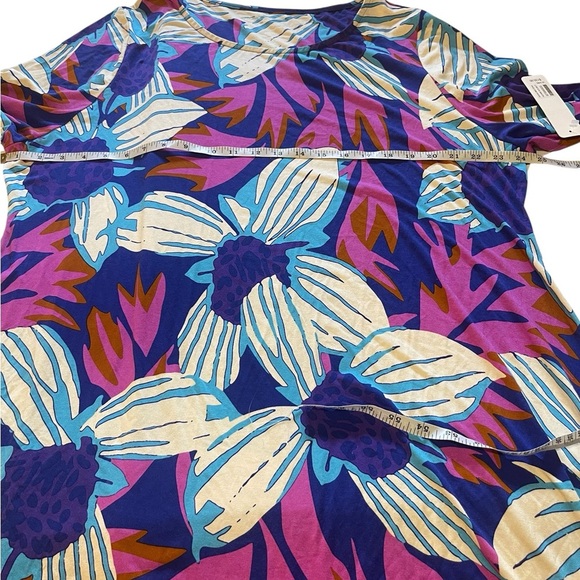 Soft Surroundings NWT Serena Maxi Nazarene Blue Multicolored Dress Size 3X - Picture 10 of 13